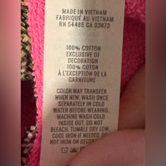 AERIE Oversized Upcycled Butterfly Tapestry Patch Sweatshirt - Size Large - Picture 6 of 7